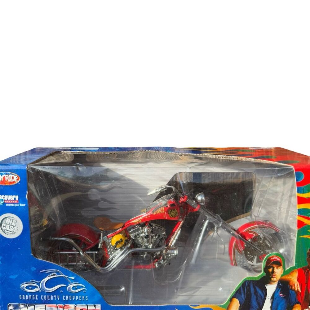 JoyRide Orange County Choppers Fire Bike 1:18 Diecast Model 2005